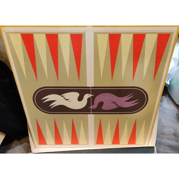 Vintage Backgammon Game Selchow & Righter 1975 Wood Pieces Complete w/o Booklet - Picture 6 of 15